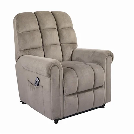 Quick Ship Liftchair Recliner with Quilted Back